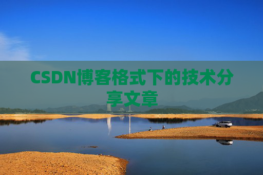 CSDN博客格式下的技术分享文章